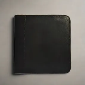 Aston Leather 6 Pen Case - Black