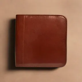 Aston Leather 6 Pen Case - Cognac