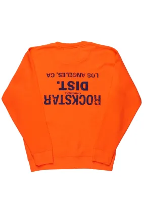 Dist. Town Orange Graphic Crewneck