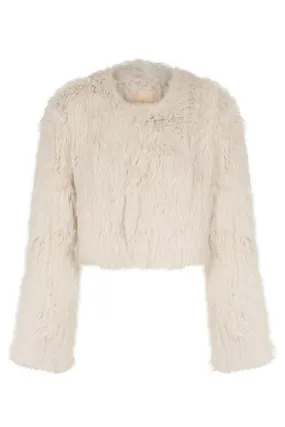 LOLA CROP JACKET (STONE)
