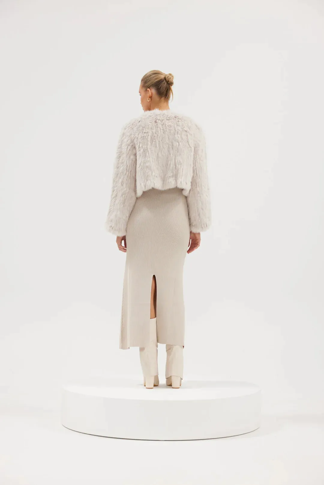 LOLA CROP JACKET (STONE)