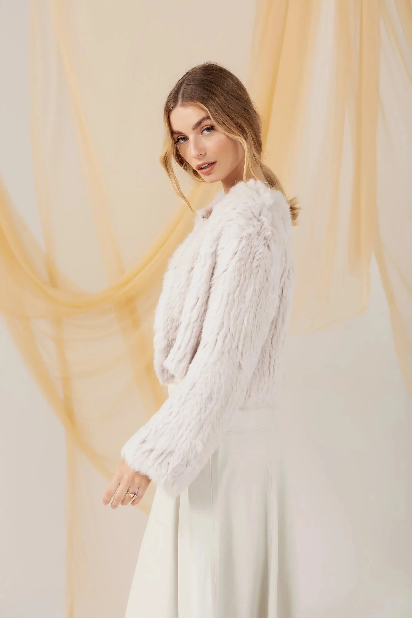 LOLA CROP JACKET (STONE)