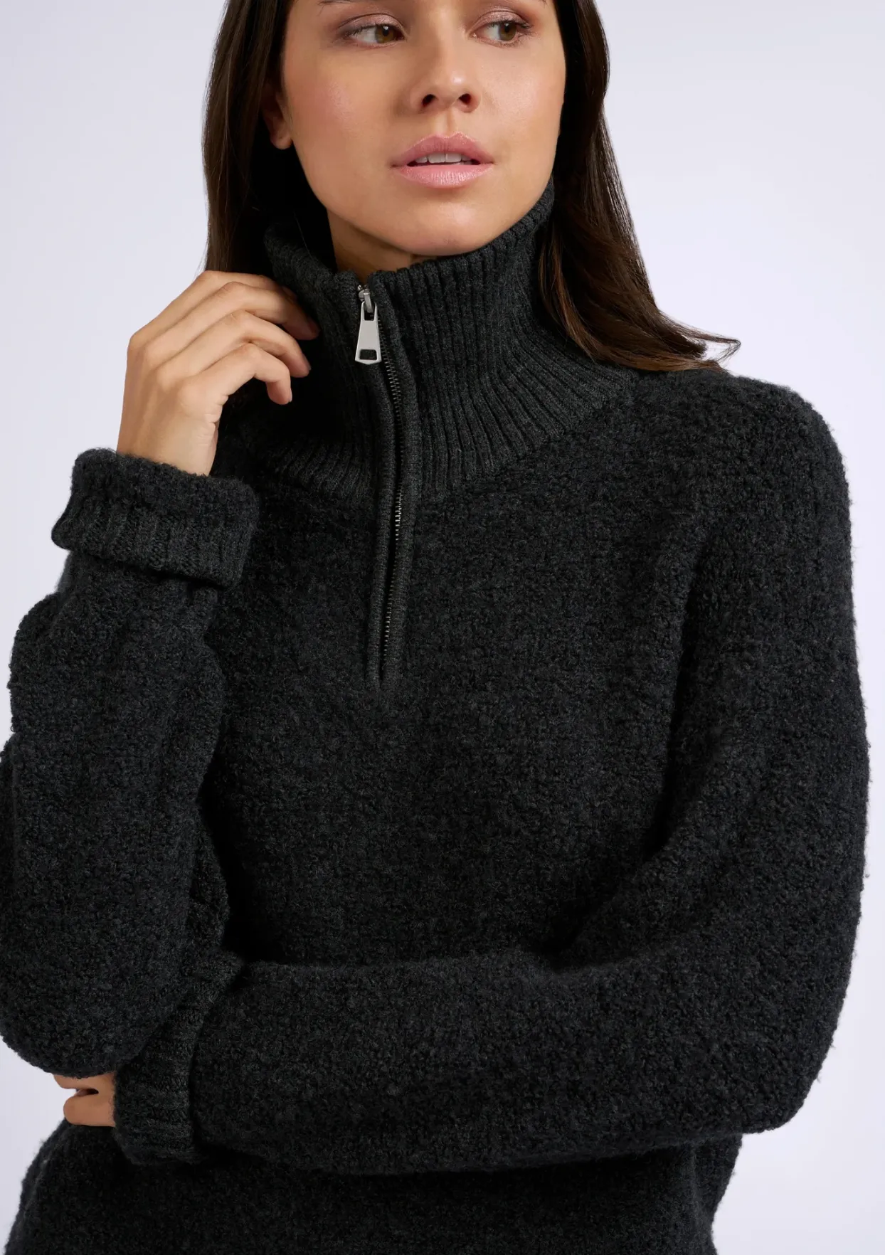 Oversized Sweater in Anthracite