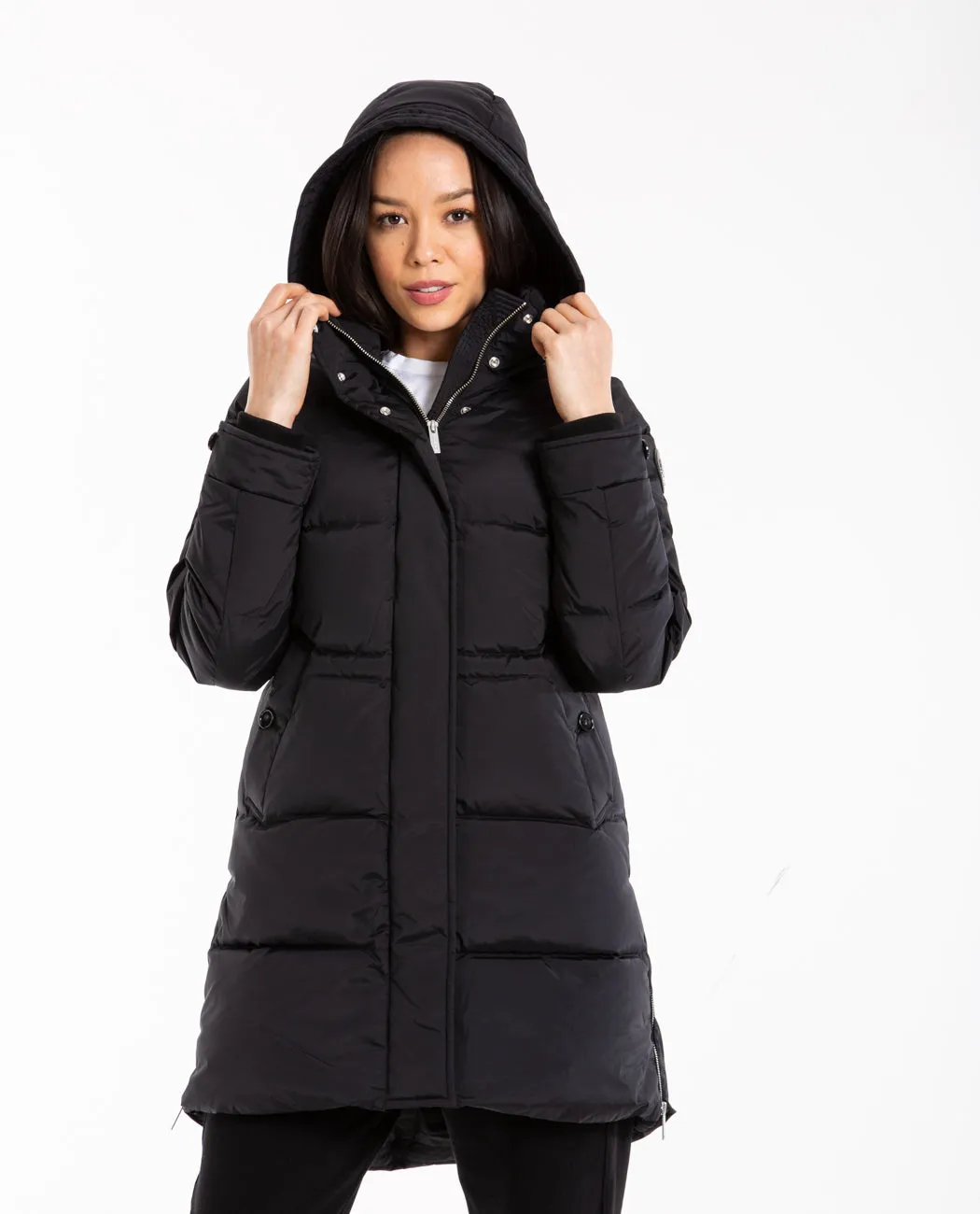Puffy Parka Jacket Black