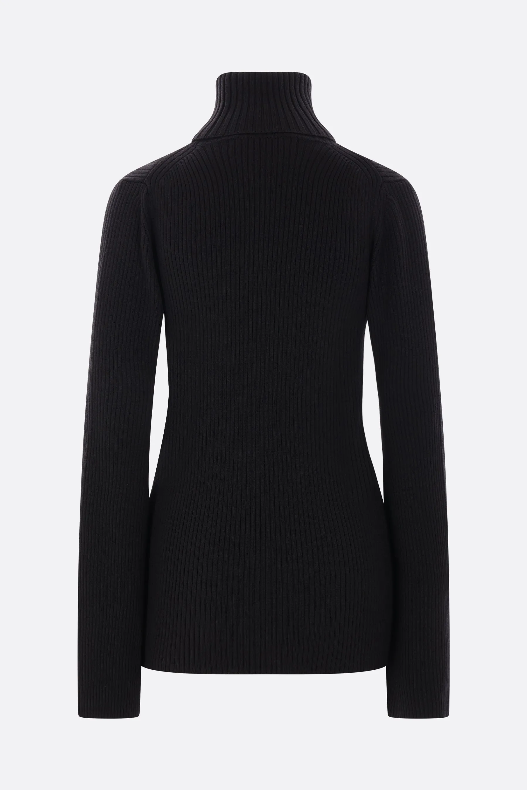 rib wool turtleneck