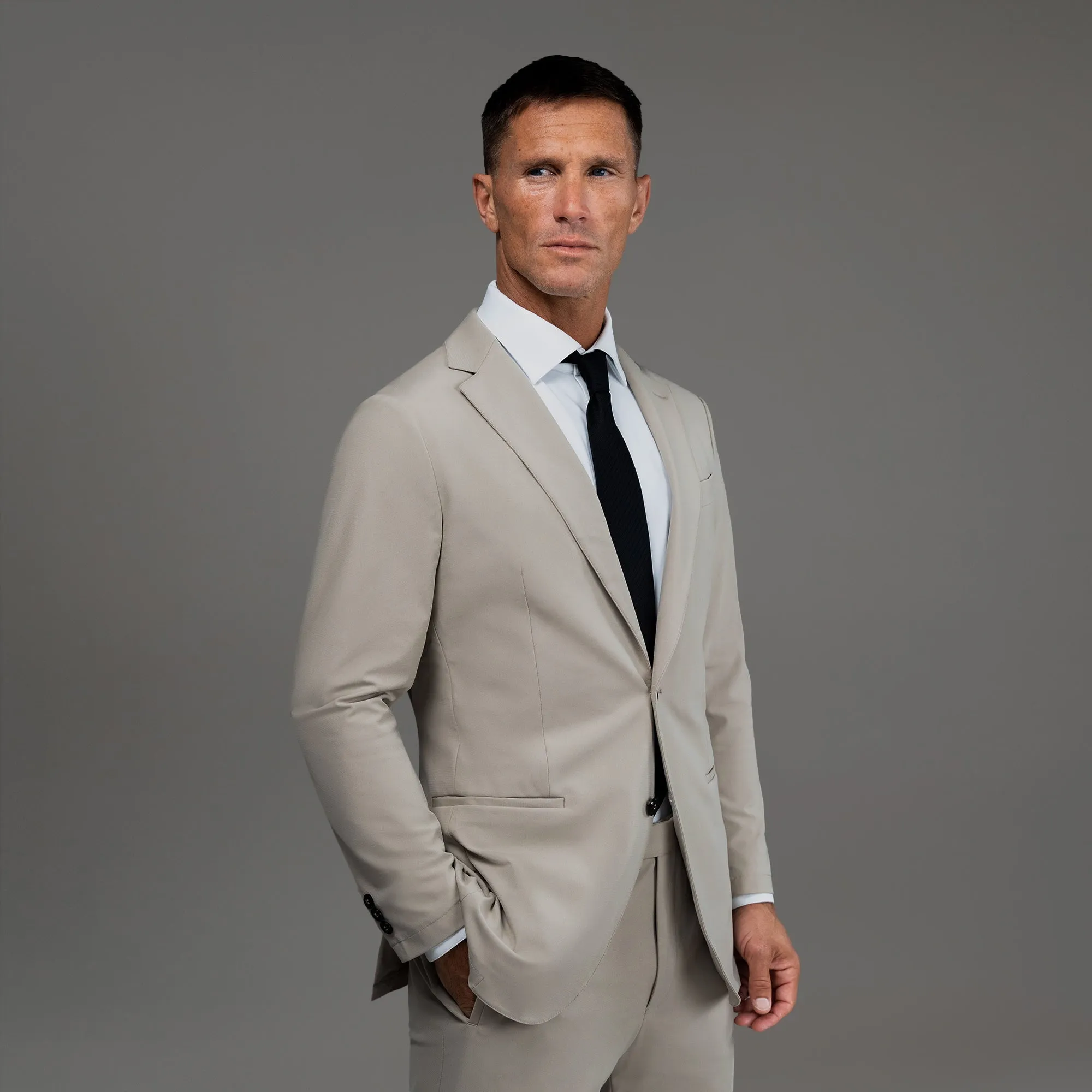 Soho FlexTech Blazer- Fog