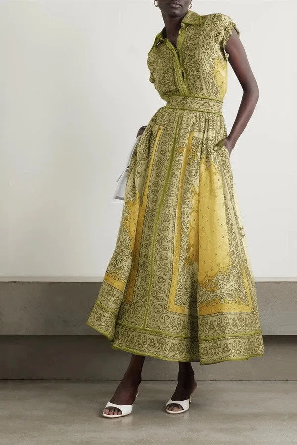 YELLOW HANKERCHIEF SKIRT